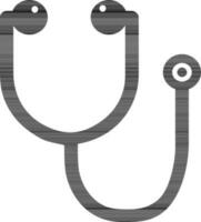 Icon or symbol of a stethoscope. vector