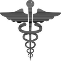 Isolated icon of caduceus. vector
