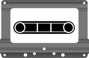 Vector Audio Cassette icon in flat style.