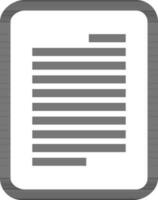 Flat illustration of a document. vector