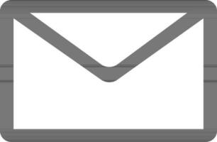 Vector mail icon or symbol in flat style.