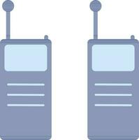 Illustration of walkie talkie icon in flat style. vector