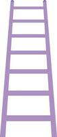 Purple ladder or stair on white background. vector