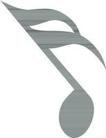 Isolated icon of musical note. vector