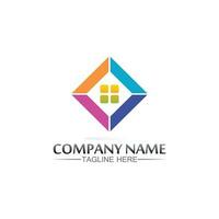 Building home logo, house logo, architecture, icon, residence and city, town, design and window, estate, business logo, vector home