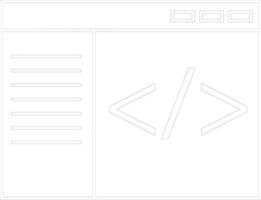 Vector Coding sign or symbol.
