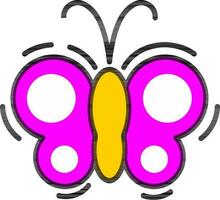 Beautiful butterfly icon or symbol. vector