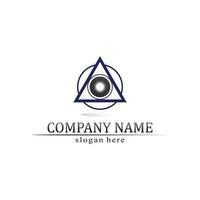 triangle pyramid logo design and vector symbol egyptian and logo business