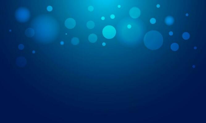 Shiny blue bokeh effect abstract background.