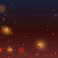 Glossy abstract bokeh lighting effect brown background. vector