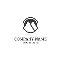 triangle pyramid logo design and vector symbol egyptian and logo business