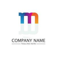 M Letter Logo Template vector