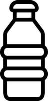 Flat style Water bottle icon in line art. vector