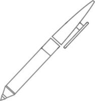 Stroke style of pen icon in illustration. vector