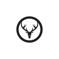 deer logo animal and mammal design and graphic vector