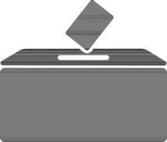 Vote ballot in flat style. vector