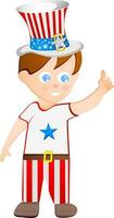 Cartoon character of a boy. vector