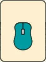 Illustration of Mouse pad icon in flat style. vector