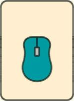 Illustration of Mouse pad icon in flat style. vector