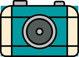 Vector illustration of Digital camera icon.