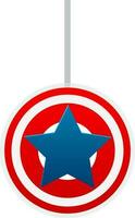 Captain america sign in flat style. vector