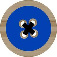 Illustration of a clothe button. vector