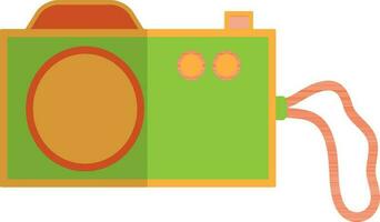 Isolated stylish camera in flat style. vector