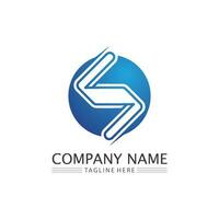 Business corporate S letter logo vector