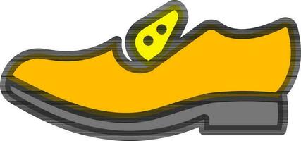 vector ilustración de amarillo zapatos.
