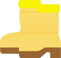 Vector Illustration of Yellow Boot.