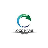 plantilla de logotipo de finanzas empresariales vector