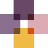 Flat illustration of colorful squares. vector