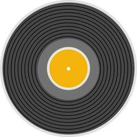 Illustration of vinyl record. vector