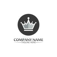 Crown Logo king logo queen logo, princess, Template vector icon illustration design imperial, royal, and  succes logo business