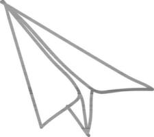 Illustration of a plane. vector