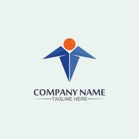 People logo, Team, Succes people work, Group and Community, Group Company and Business logo vector and design Care, Family icon Succes logo