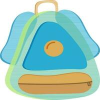 Stylish colorful school bag. vector