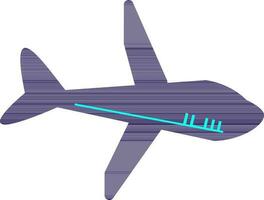 avión icono para de viaje rápido en aislado. vector