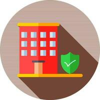 Vector illustration of House Security or Property Insurance icon.