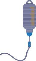 Iv bag in blue color. vector