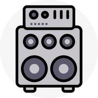 palco sonido sistema icono en gris color. vector