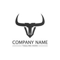 Bull buffalo head cow animal  mascot logo design vector for sport horn buffalo animal mammals head logo wild matador