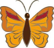 aislado mariposa en plano estilo. vector