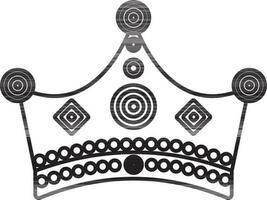 Flat style crown of king. vector