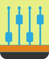 Flat style adjustment levels. vector