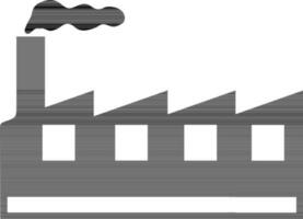 Illustration of a factory. vector