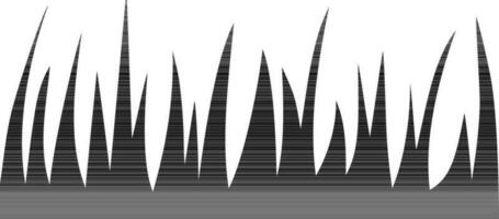 Flat illustration of grass. vector