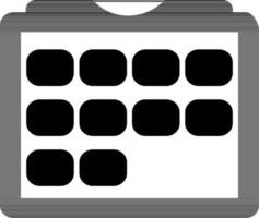 Flat style calendar icon. vector