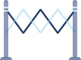 Illustration of barricade in flat style. vector