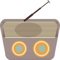 retro icono de radio. vector